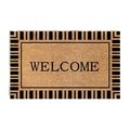 First Concept First Concept FC6037 18 x 30 in. Natural Printed PVC Backed Coir Mat FC6037